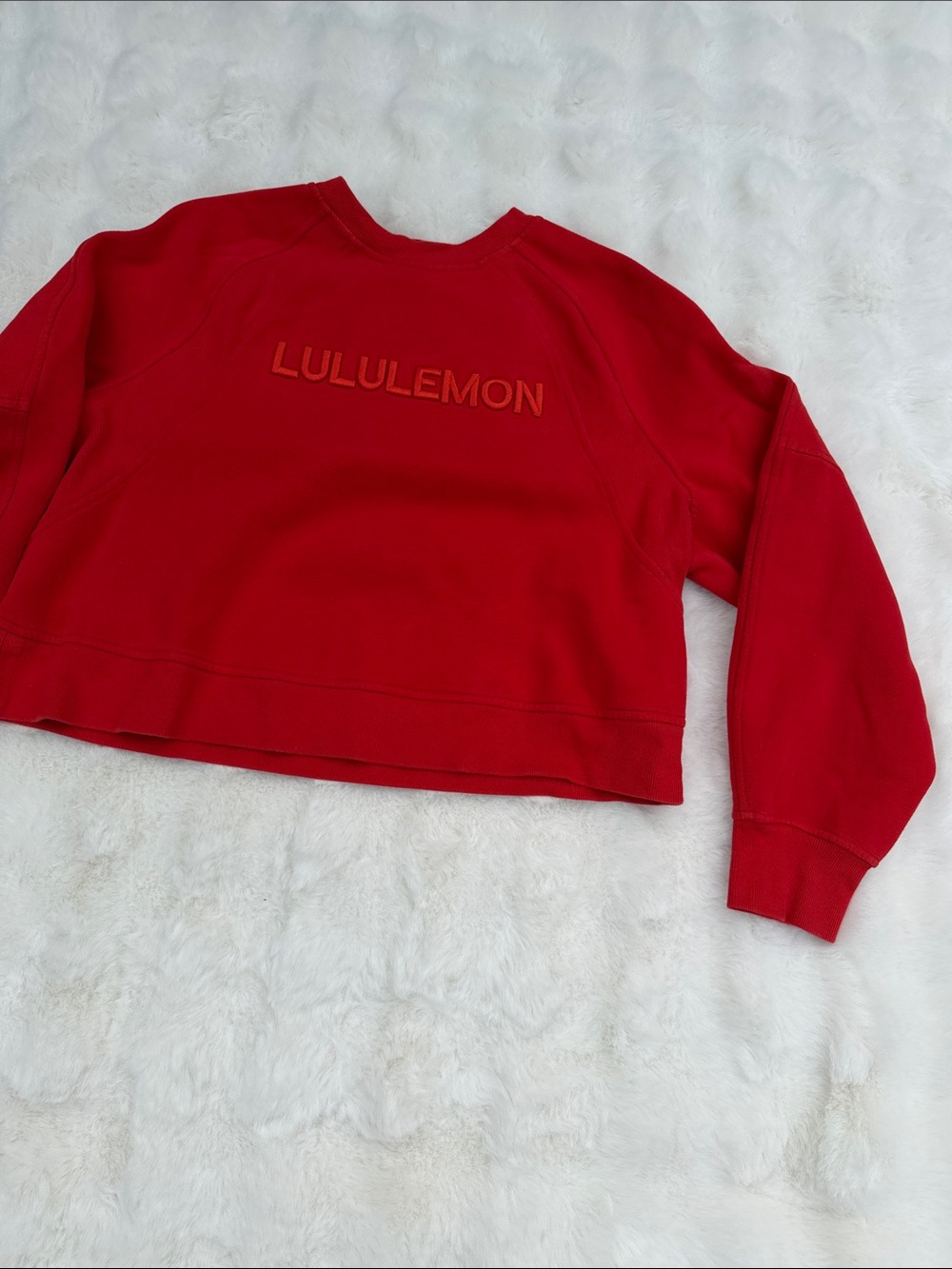 Lululemon scuba oversized Red Pullover Sweatshirt M/L - Picture 6 of 10
